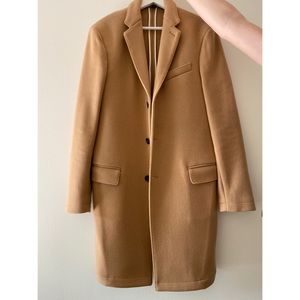 Tommy Hilfiger Wool Camel Coat Men’s